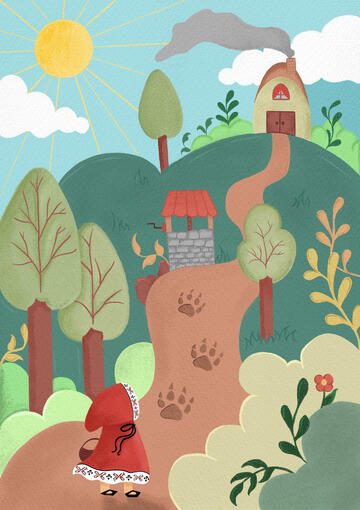 "Little Red Riding Hood" Landscape